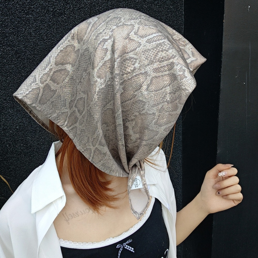 Street Fashion Hip Hop - Headwear Y2K Snake Print Hair Scarf