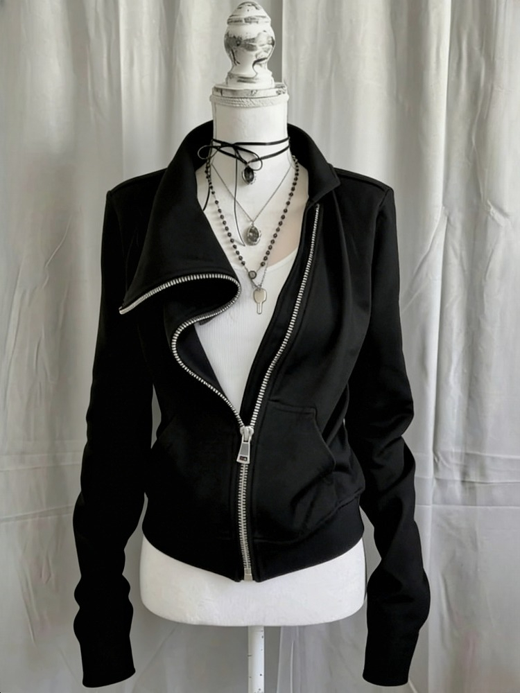 Grey Faux Fur Wool Double Zipp - Street Fashion Zip Up Hoodie review and price