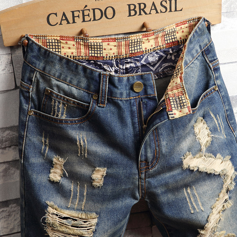 Ripped Hip-hop Denim Shorts Me - Street Fashion Hip Hop review and price