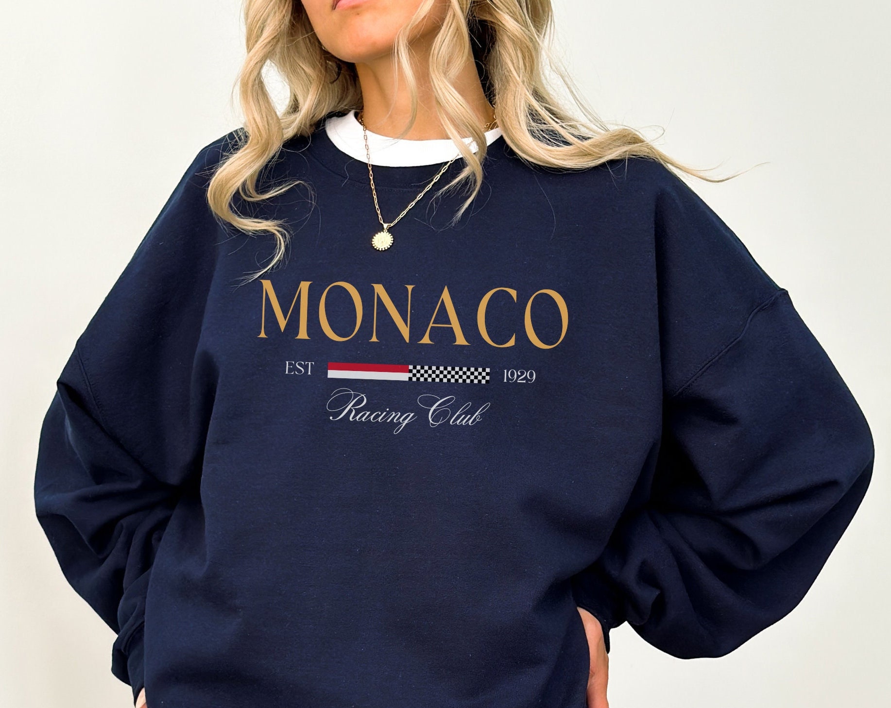 Women's MONACO Print Sweatshir - Street Fashion Monaco review and price