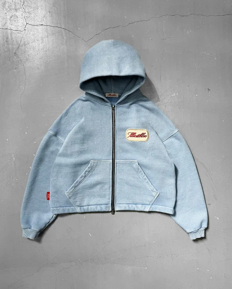 Y2K Fashion New Letter Embroid - Street Fashion Zip Up Hoodie review and price