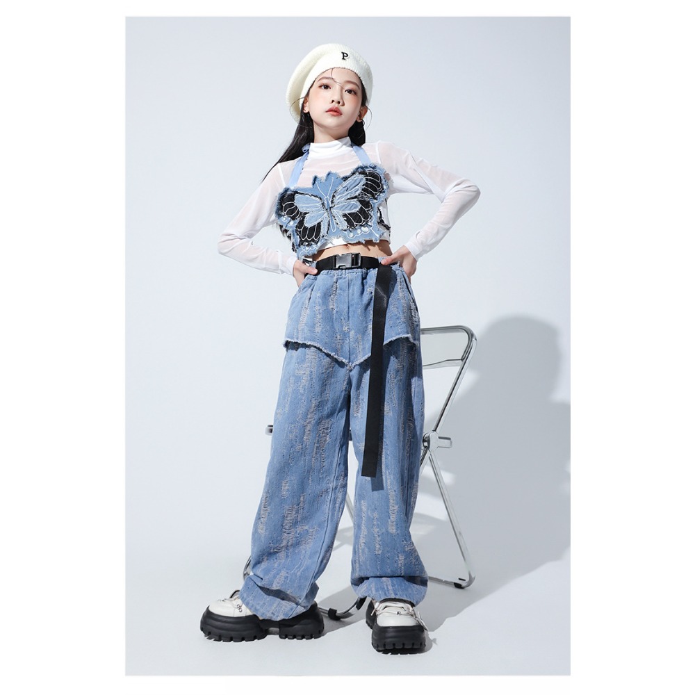 Jazz Hip Hop Dance Set Mesh Lo - Street Fashion Hip Hop review and price