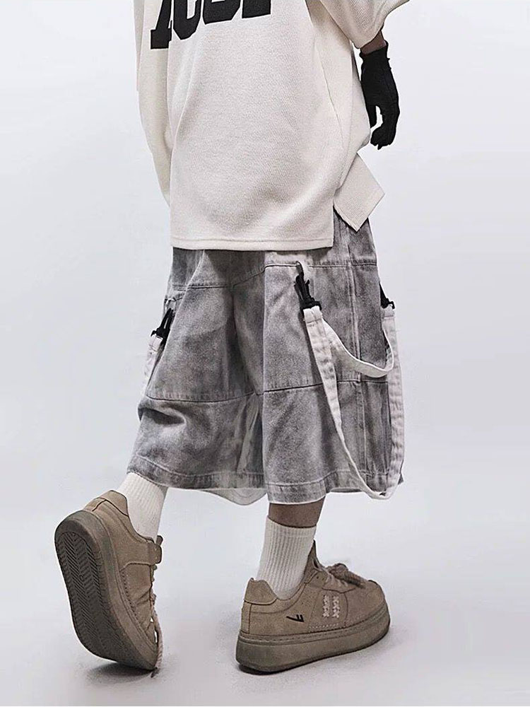 Retro Hip-hop Men's Ripped Jea - Street Fashion Hip Hop review and price