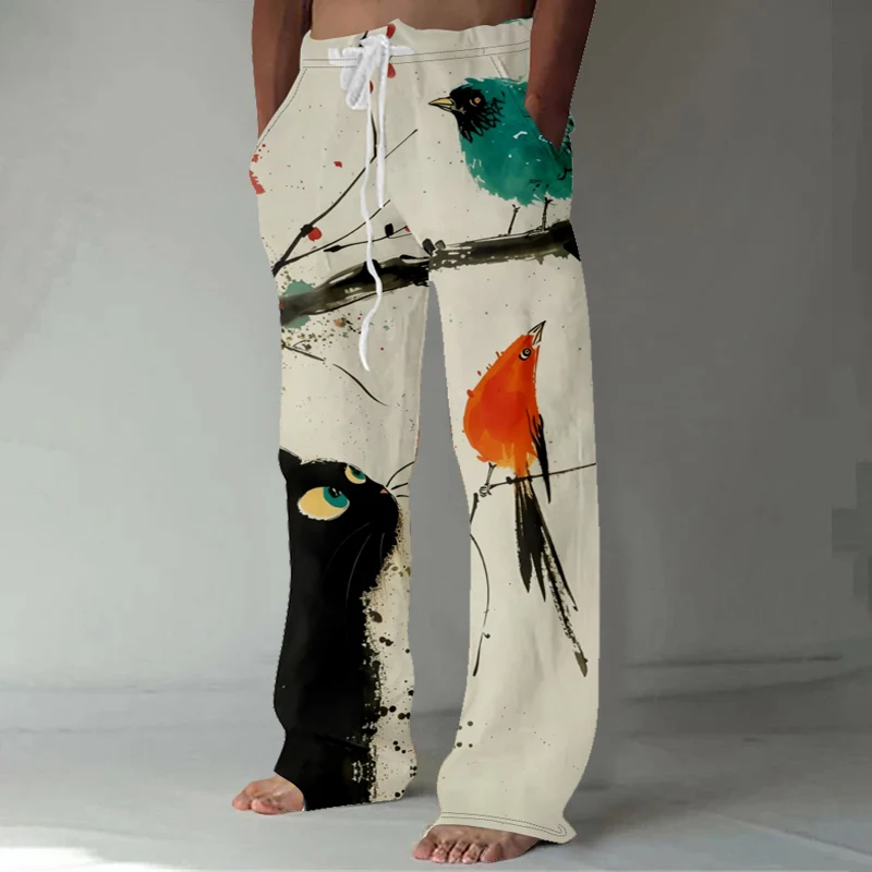 Men's Japanese Art Crane Print - Street Fashion Japan review and price